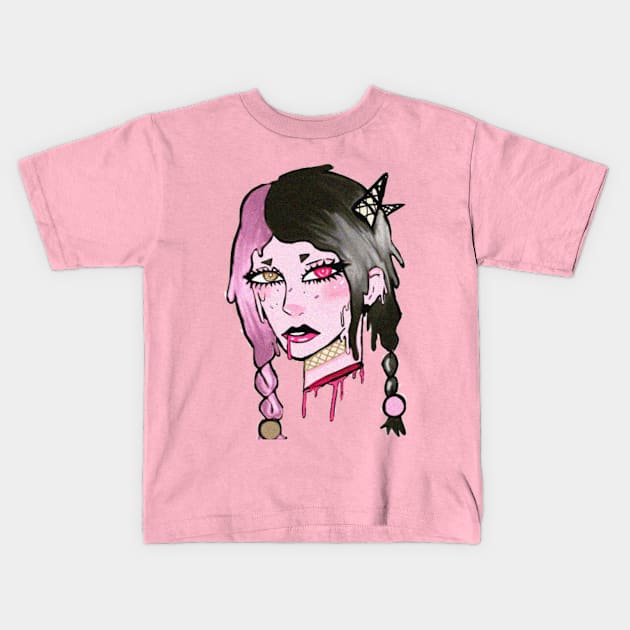 "MELT" Kids T-Shirt by Coffeeshoppedoodles